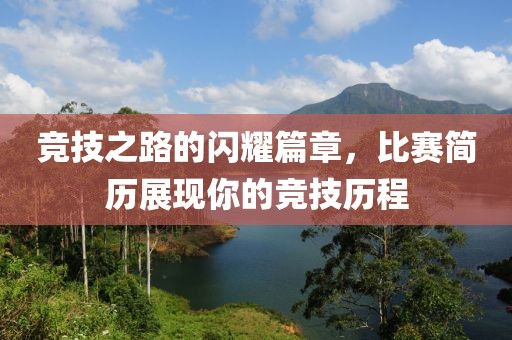 竞技之路的闪耀篇章，比赛简历展现你的竞技历程