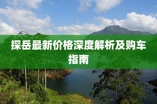 探岳最新价格深度解析及购车指南