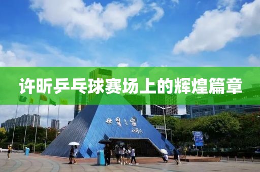 许昕乒乓球赛场上的辉煌篇章