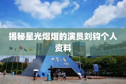 揭秘星光熠熠的演员刘钧个人资料