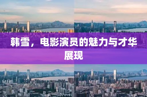 韩雪，电影演员的魅力与才华展现