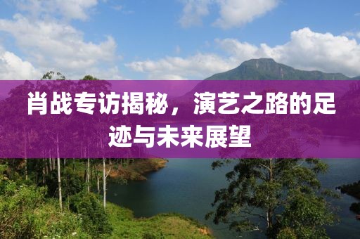 肖战专访揭秘，演艺之路的足迹与未来展望