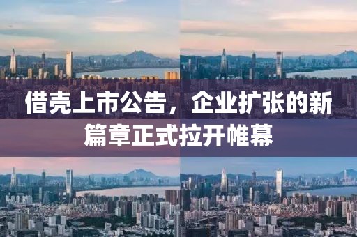 借壳上市公告，企业扩张的新篇章正式拉开帷幕