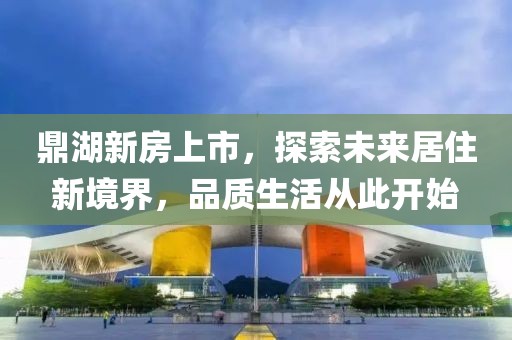 鼎湖新房上市，探索未来居住新境界，品质生活从此开始
