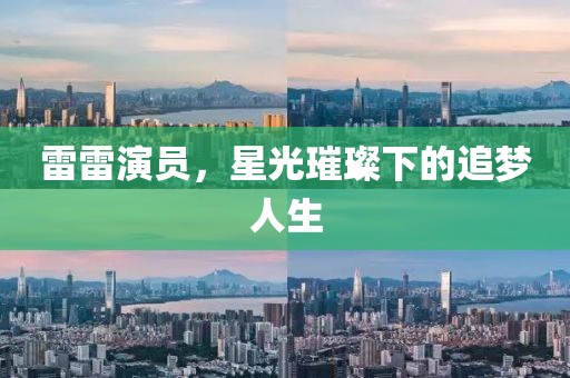 雷雷演员，星光璀璨下的追梦人生