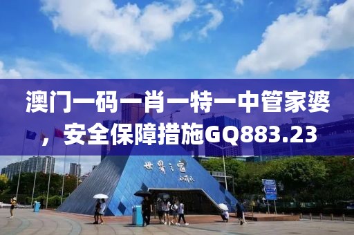 澳门一码一肖一特一中管家婆，安全保障措施GQ883.23