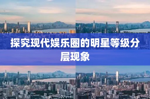 探究现代娱乐圈的明星等级分层现象