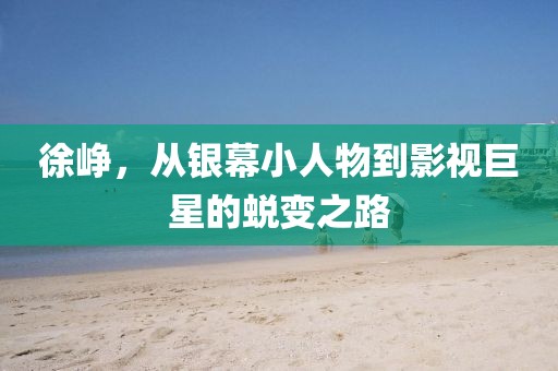 徐峥，从银幕小人物到影视巨星的蜕变之路