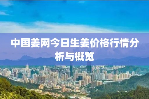中国姜网今日生姜价格行情分析与概览
