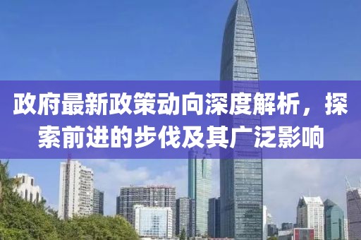 政府最新政策动向深度解析，探索前进的步伐及其广泛影响