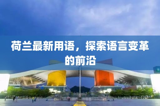 荷兰最新用语，探索语言变革的前沿