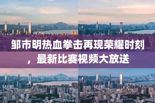 邹市明热血拳击再现荣耀时刻，最新比赛视频大放送