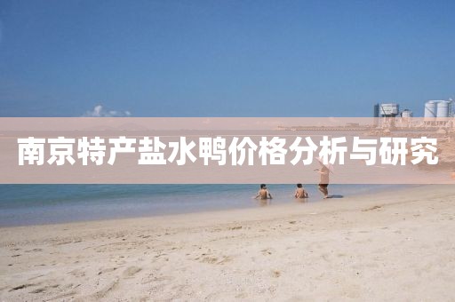 南京特产盐水鸭价格分析与研究