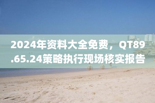 2024年资料大全免费，QT89.65.24策略执行现场核实报告