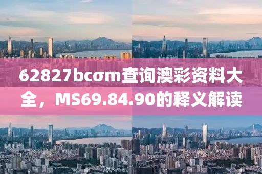 62827bcσm查询澳彩资料大全，MS69.84.90的释义解读
