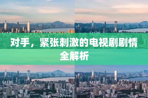 对手，紧张刺激的电视剧剧情全解析