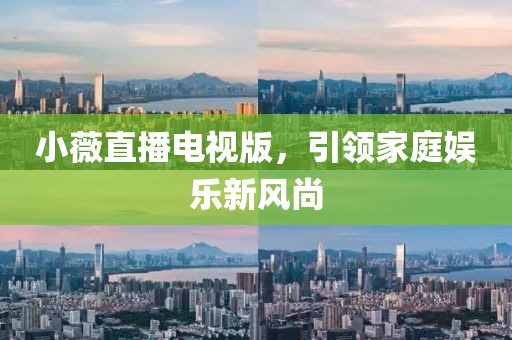 小薇直播电视版，引领家庭娱乐新风尚