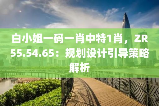 白小姐一码一肖中特1肖，ZR55.54.65：规划设计引导策略解析