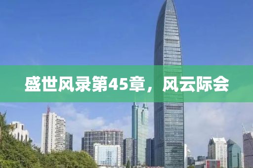 盛世风录第45章，风云际会