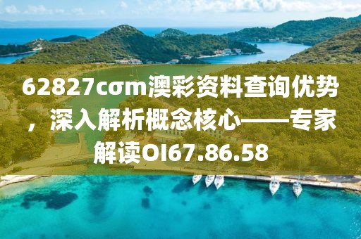 62827cσm澳彩资料查询优势，深入解析概念核心——专家解读OI67.86.58