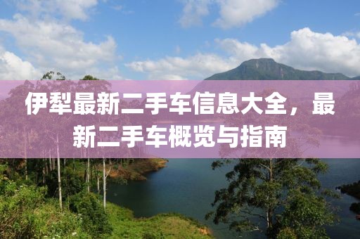 伊犁最新二手车信息大全，最新二手车概览与指南