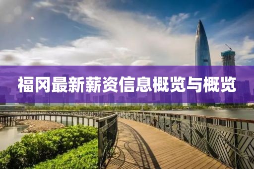 福冈最新薪资信息概览与概览
