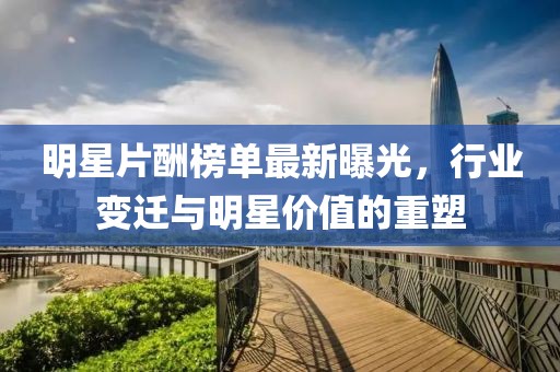 明星片酬榜单最新曝光，行业变迁与明星价值的重塑