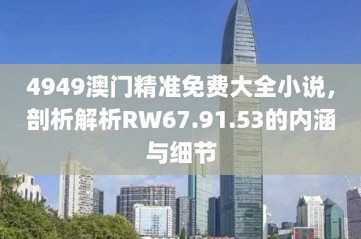 4949澳门精准免费大全小说，剖析解析RW67.91.53的内涵与细节