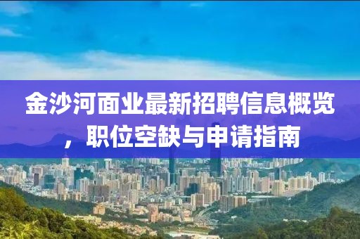 金沙河面业最新招聘信息概览，职位空缺与申请指南