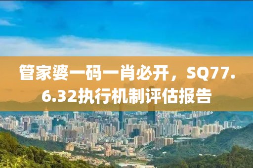 管家婆一码一肖必开，SQ77.6.32执行机制评估报告