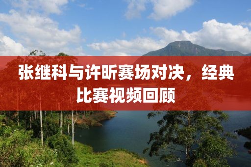 张继科与许昕赛场对决，经典比赛视频回顾