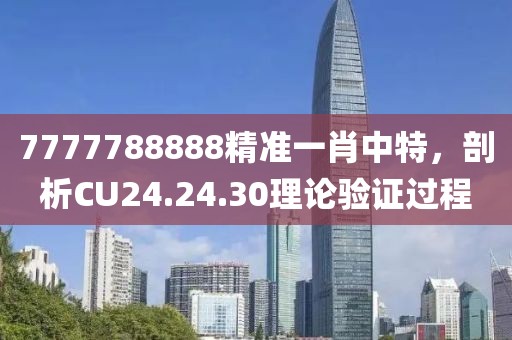 7777788888精准一肖中特，剖析CU24.24.30理论验证过程