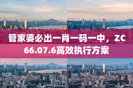管家婆必出一肖一码一中，ZC66.07.6高效执行方案