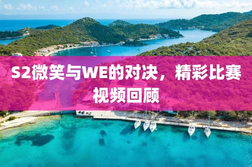 S2微笑与WE的对决，精彩比赛视频回顾