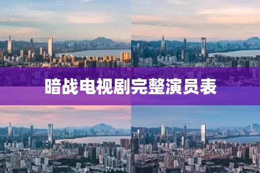暗战电视剧完整演员表