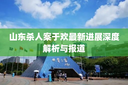 山东杀人案于欢最新进展深度解析与报道