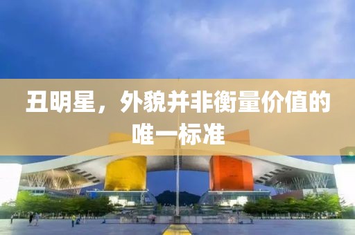 丑明星，外貌并非衡量价值的唯一标准