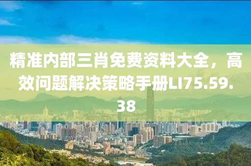精准内部三肖免费资料大全，高效问题解决策略手册LI75.59.38