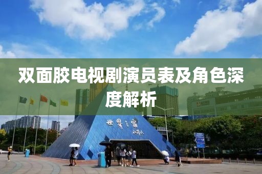 双面胶电视剧演员表及角色深度解析