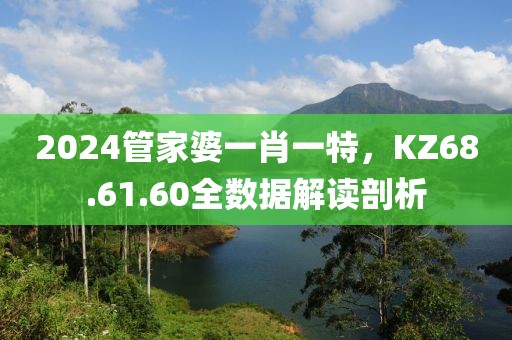 2024管家婆一肖一特，KZ68.61.60全数据解读剖析