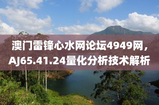 澳门雷锋心水网论坛4949网，AJ65.41.24量化分析技术解析
