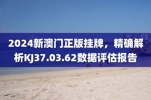 2024新澳门正版挂牌，精确解析KJ37.03.62数据评估报告