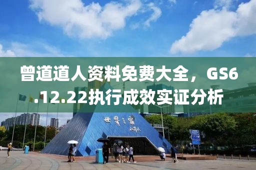 曾道道人资料免费大全，GS6.12.22执行成效实证分析