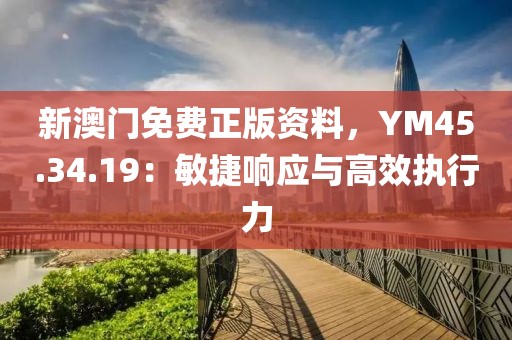 新澳门免费正版资料，YM45.34.19：敏捷响应与高效执行力