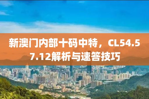 新澳门内部十码中特，CL54.57.12解析与速答技巧