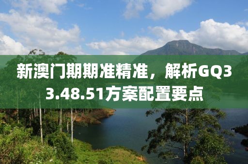 新澳门期期准精准，解析GQ33.48.51方案配置要点