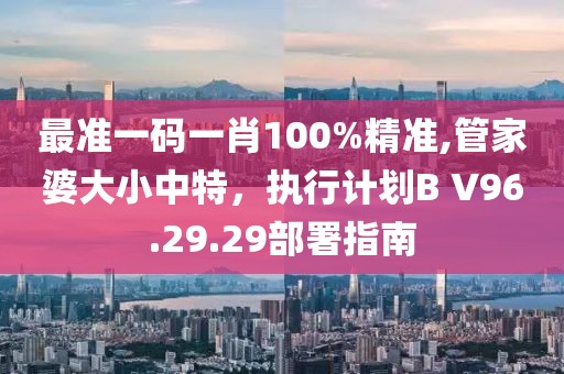 最准一码一肖100%精准,管家婆大小中特，执行计划B V96.29.29部署指南