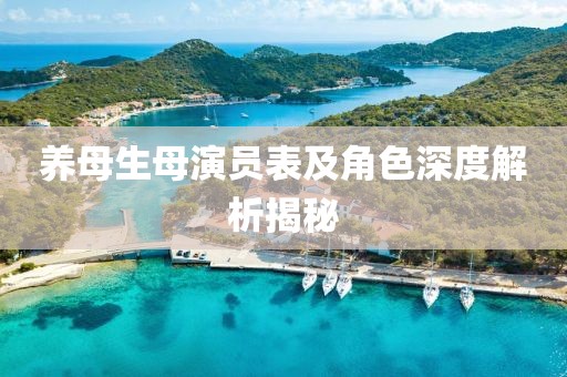 养母生母演员表及角色深度解析揭秘