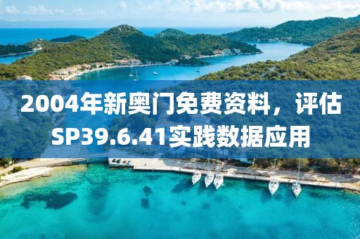 2004年新奥门免费资料，评估SP39.6.41实践数据应用