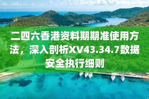 二四六香港资料期期准使用方法，深入剖析XV43.34.7数据安全执行细则